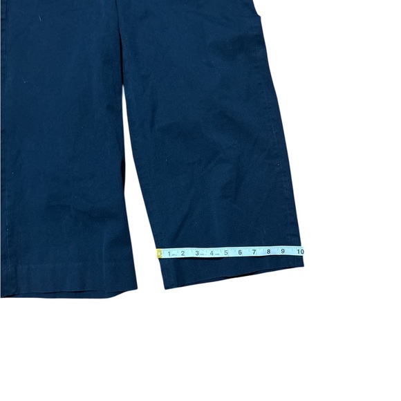 J.Crew Point Sur Navy Wide Leg Crop Pants Size 6P Petite High Rise - Picture 6 of 8